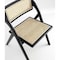 Manhattan Comfort Lambinet Folding Dining Chair in Black and Natural Cane, Set of 2 DCCA07-BK - alternate 2
